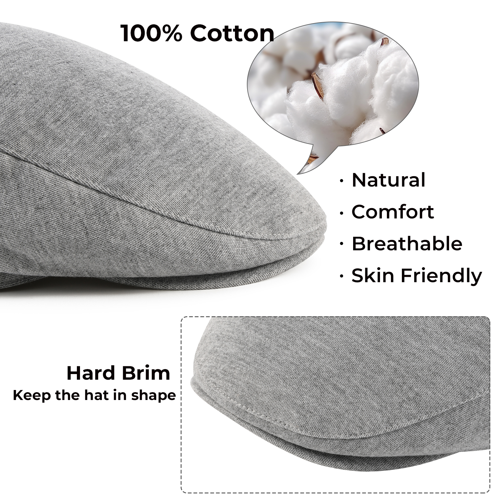 JGAGOUL Classic Newsboy Cap fo - огляд і ціна Newsboy Cap Ivy