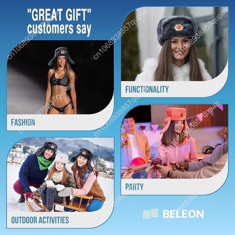 BELEON Ushanka Russian Fur Hat - огляд і ціна Winter Trapper Hat