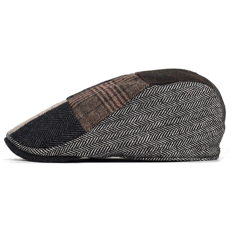 High-End Classic Men's Patchwo - огляд і ціна Newsboy Cap Ivy