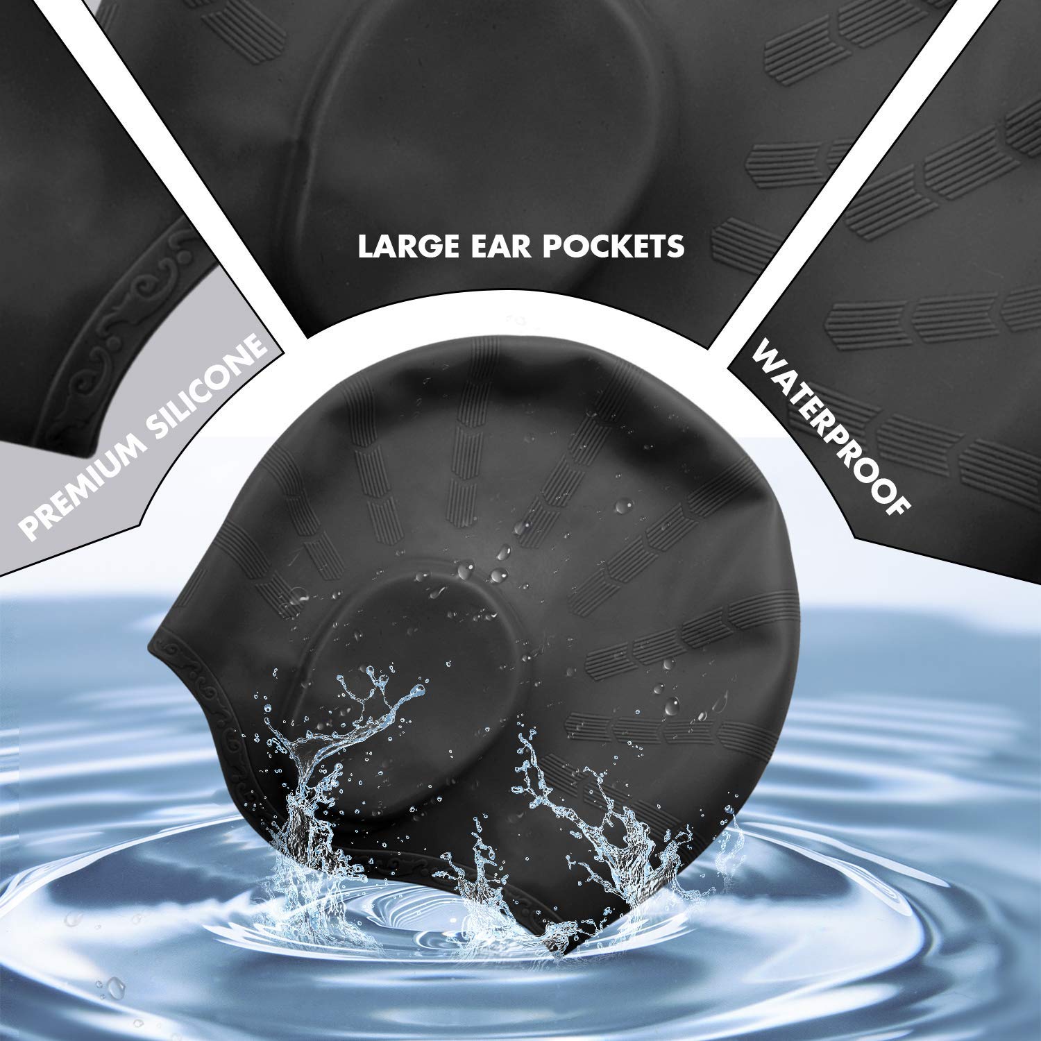 Adults High Elastic Swimming C - огляд і ціна Swim Hat Silicone