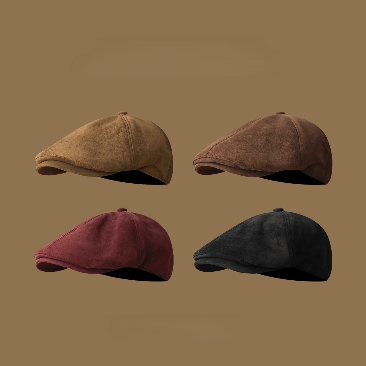 Vintage Suede Newsboy Cap Men  - огляд і ціна Newsboy Cap Ivy