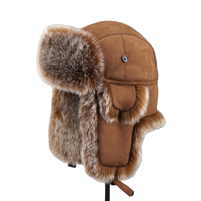 Men's Winter Imitation Fur Tra - огляд і ціна Trapper Hat Ear Flap