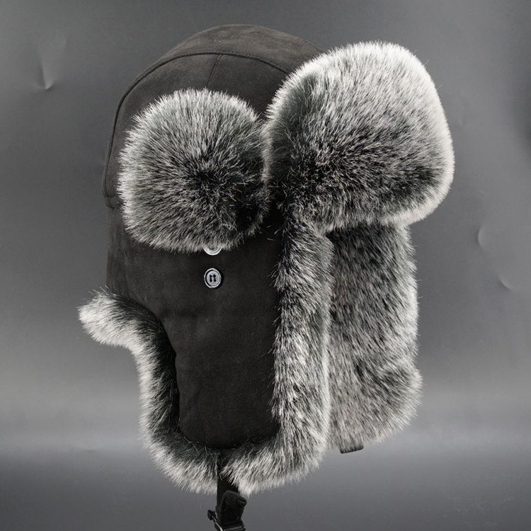 Men's Winter Imitation Fur Tra - огляд і ціна Trapper Hat Ear Flap