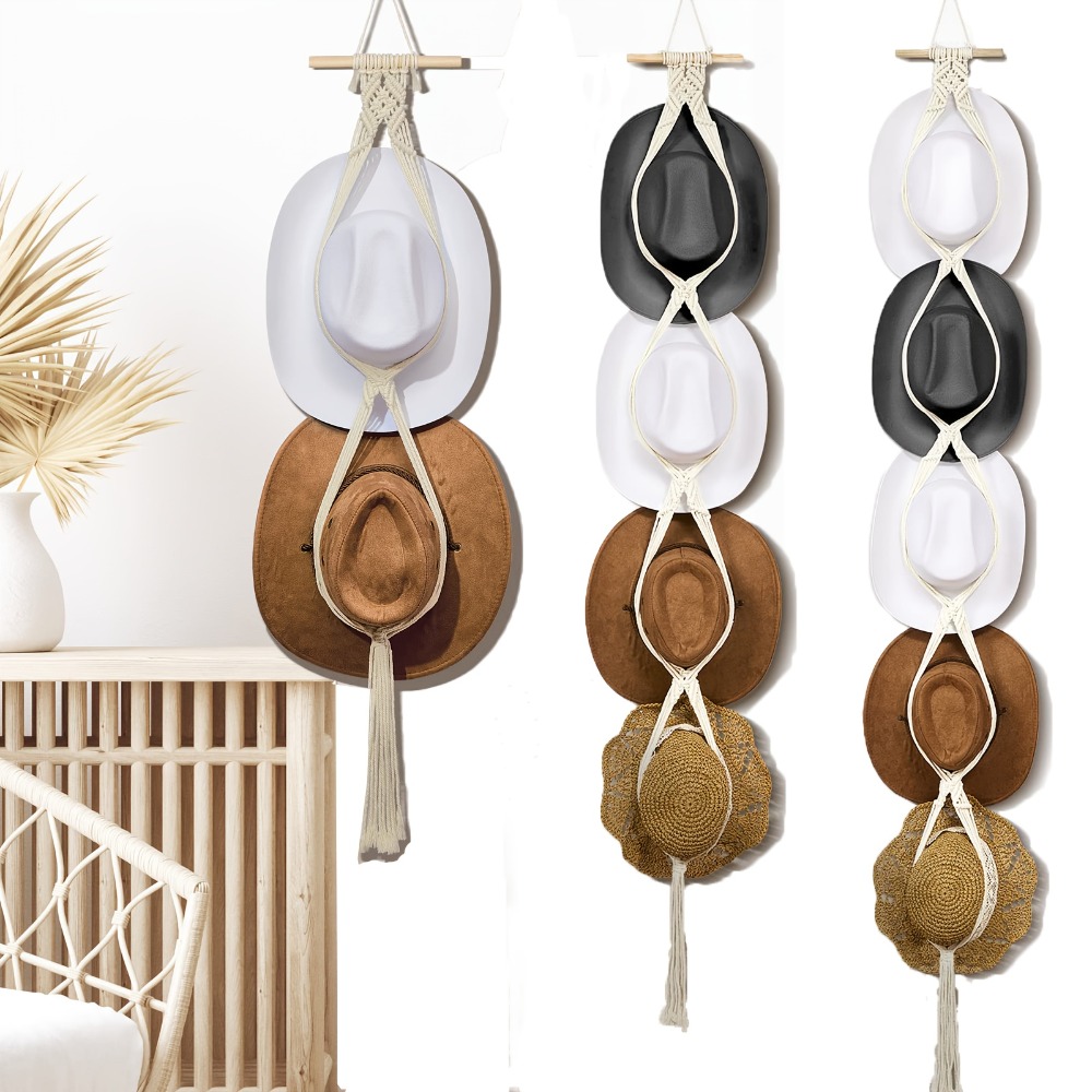 Bohemian Macrame Hat Hanger Ha - огляд і ціна Sun Hat Wide Brim