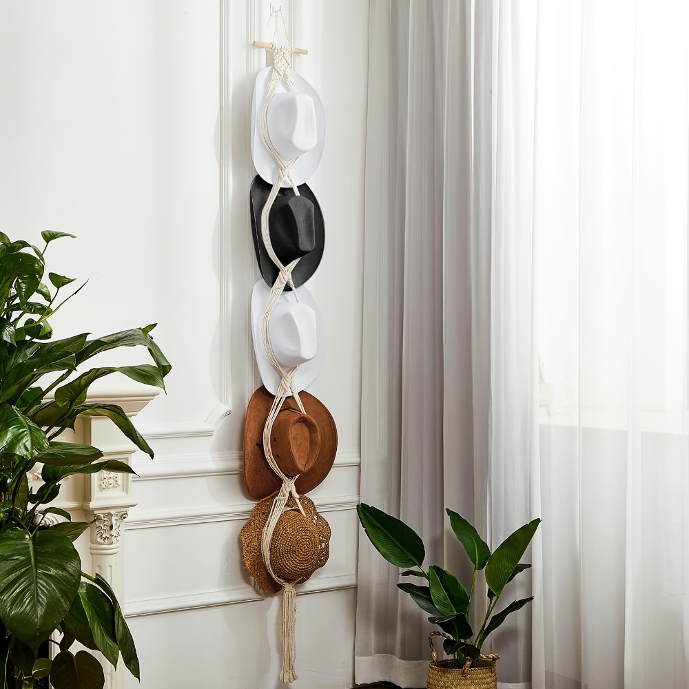 Bohemian Macrame Hat Hanger Ha - огляд і ціна Sun Hat Wide Brim