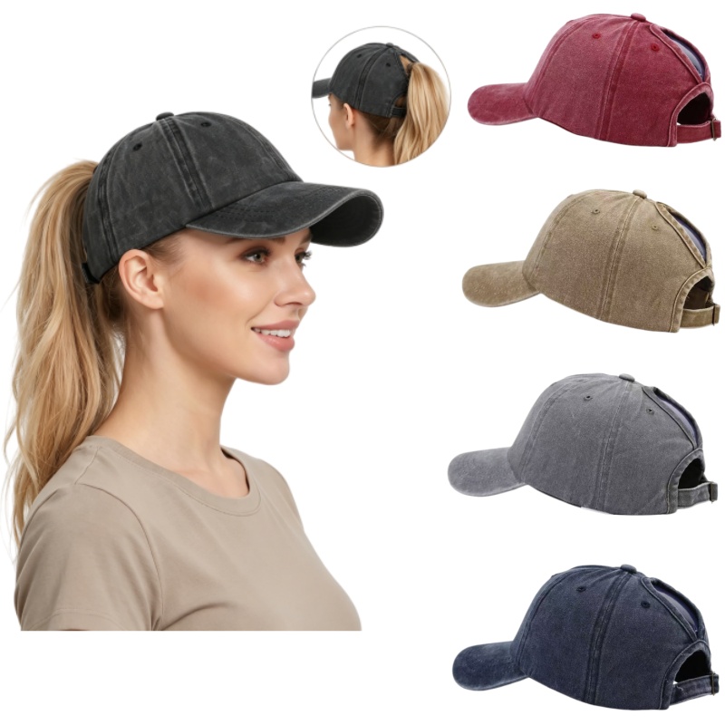 Washed Cotton Adjustable Ponyt - огляд і ціна Golf Cap Dad