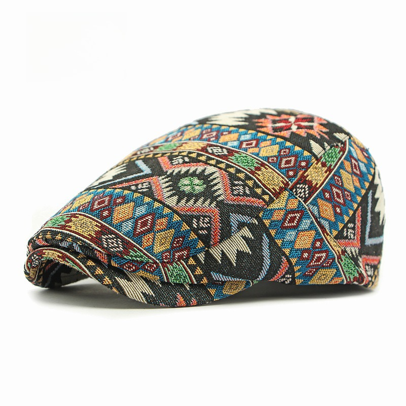 Ethnic Geometric Pattern Ivy F - огляд і ціна Newsboy Cap Ivy