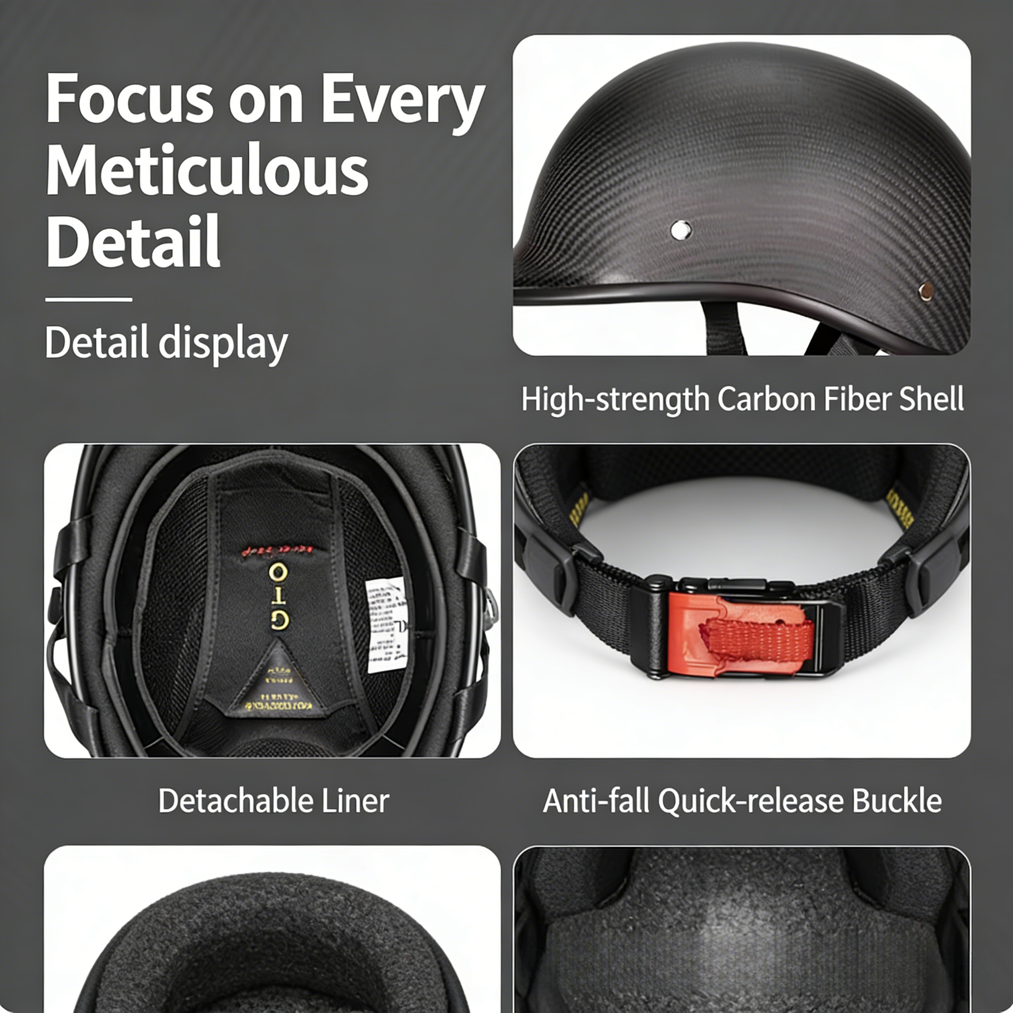 Lightweight Carbon Fiber Half  - огляд і ціна Skull Cap Helmet Liner