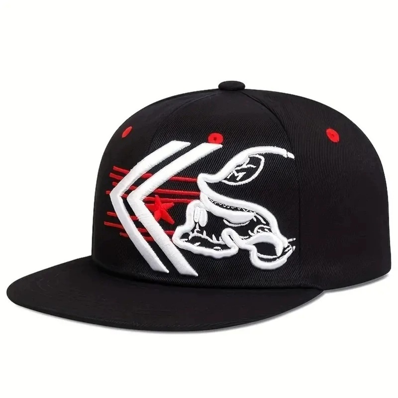 Unisex Skeleton Embroidery Bas - огляд і ціна Snapback Hat Flat