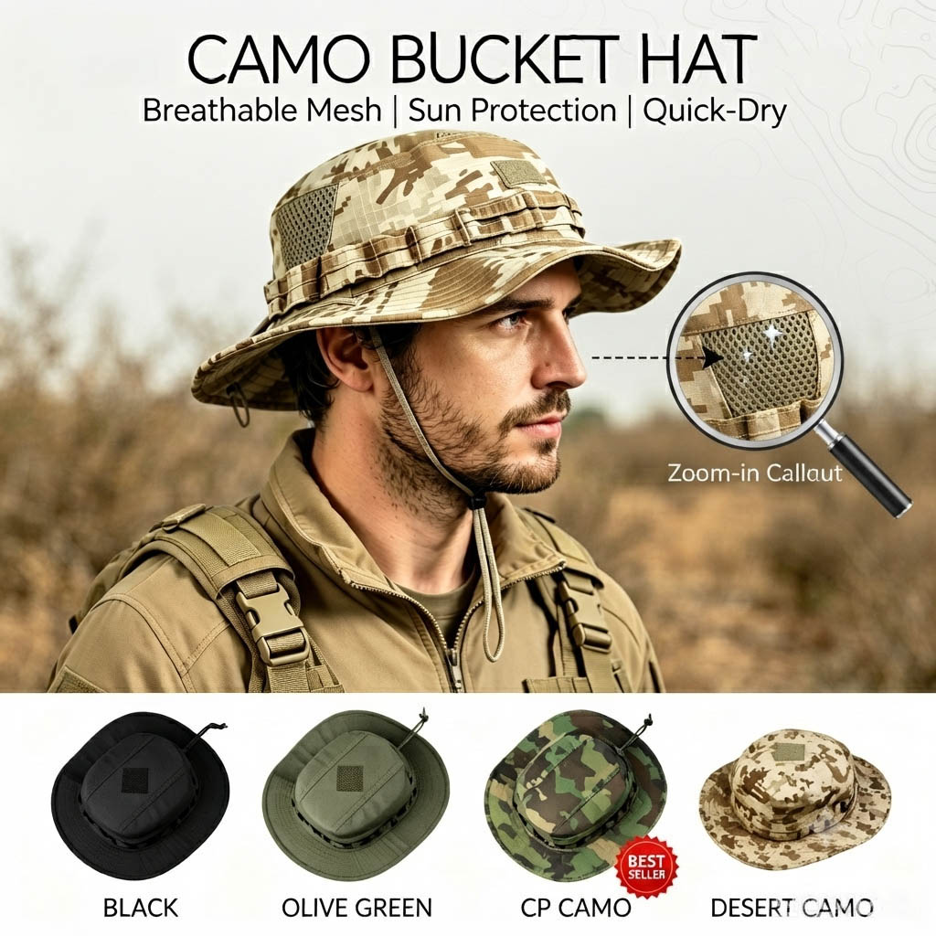 Tactical Boonie Hat for Men Su - огляд і ціна Boonie Hat Tactical