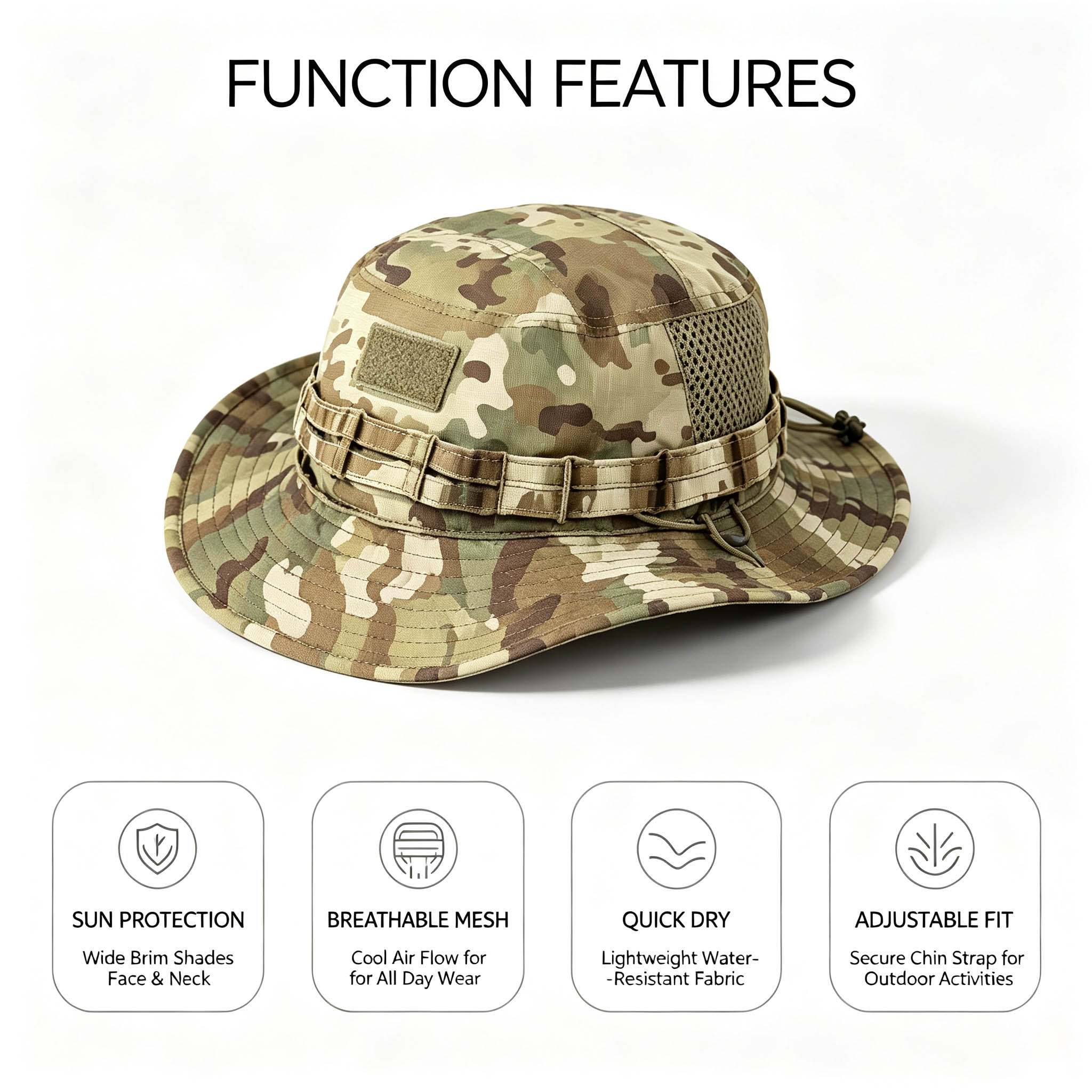 Tactical Boonie Hat for Men Su - огляд і ціна Boonie Hat Tactical