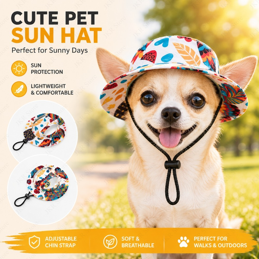 Printed Pet Dog Hat Adjustable - огляд і ціна Running Cap Lightweight