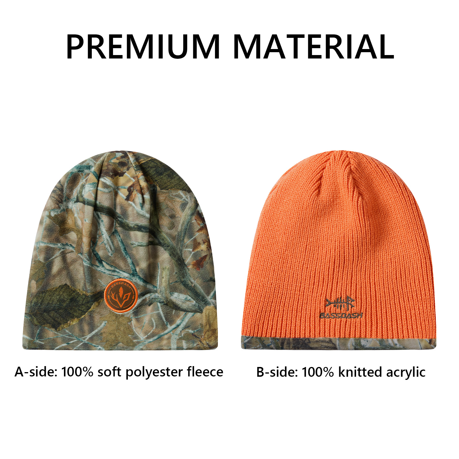BASSDASH Reversible Windproof  - огляд і ціна Beanie Cuffed Knit