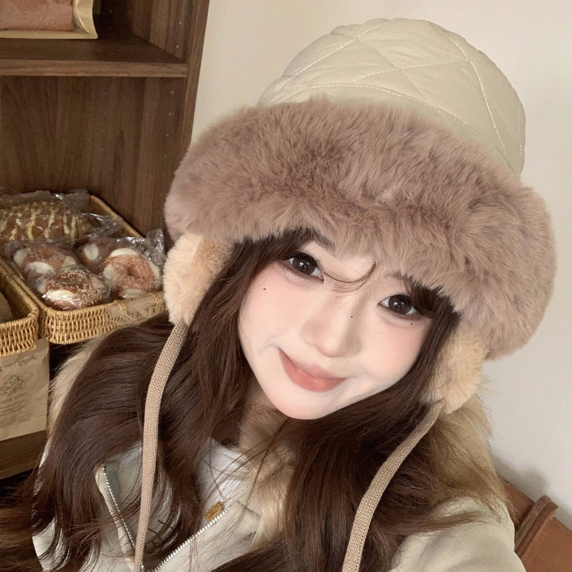 Women's Winter Quilted Faux Fu - огляд і ціна Trapper Hat Ear Flap