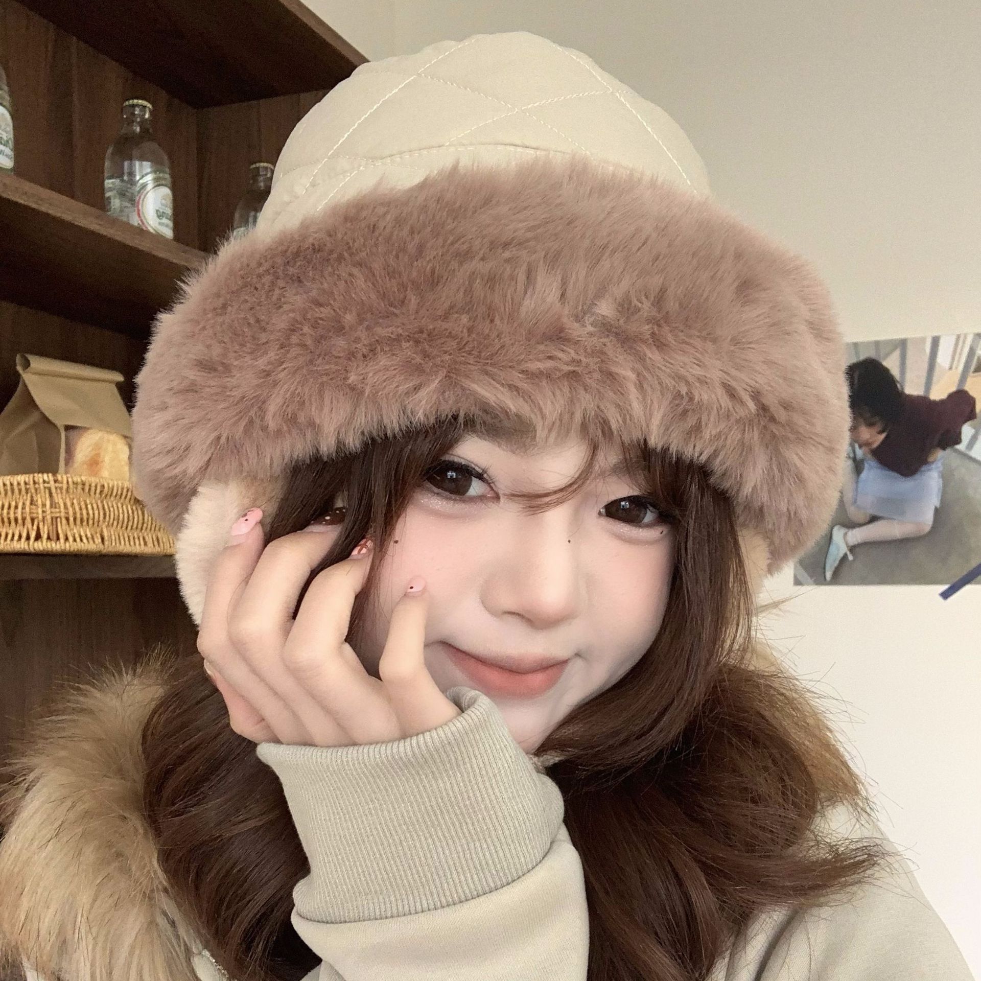 Women's Winter Quilted Faux Fu - огляд і ціна Trapper Hat Ear Flap