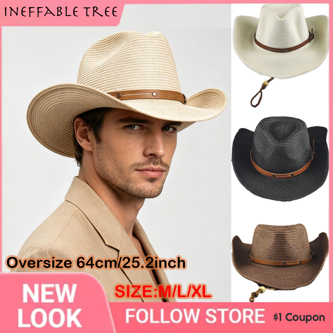 Oversize 64cm Cowboy Sunshade  - огляд і ціна Cowboy Hat Straw