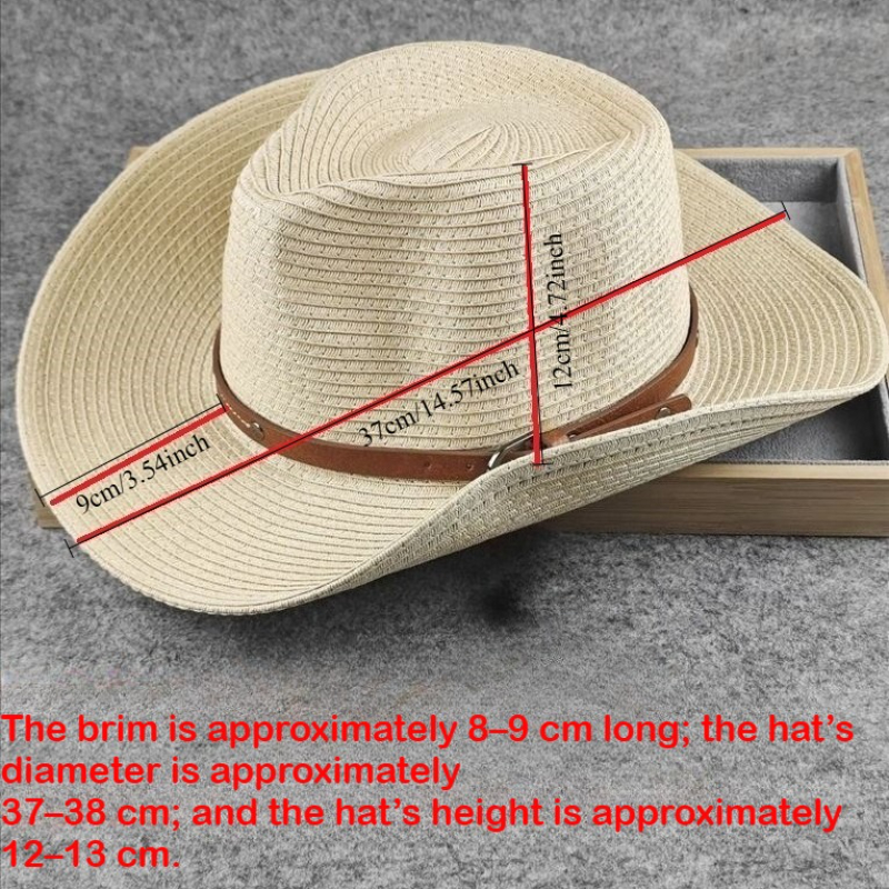 Oversize 64cm Cowboy Sunshade  - огляд і ціна Cowboy Hat Straw