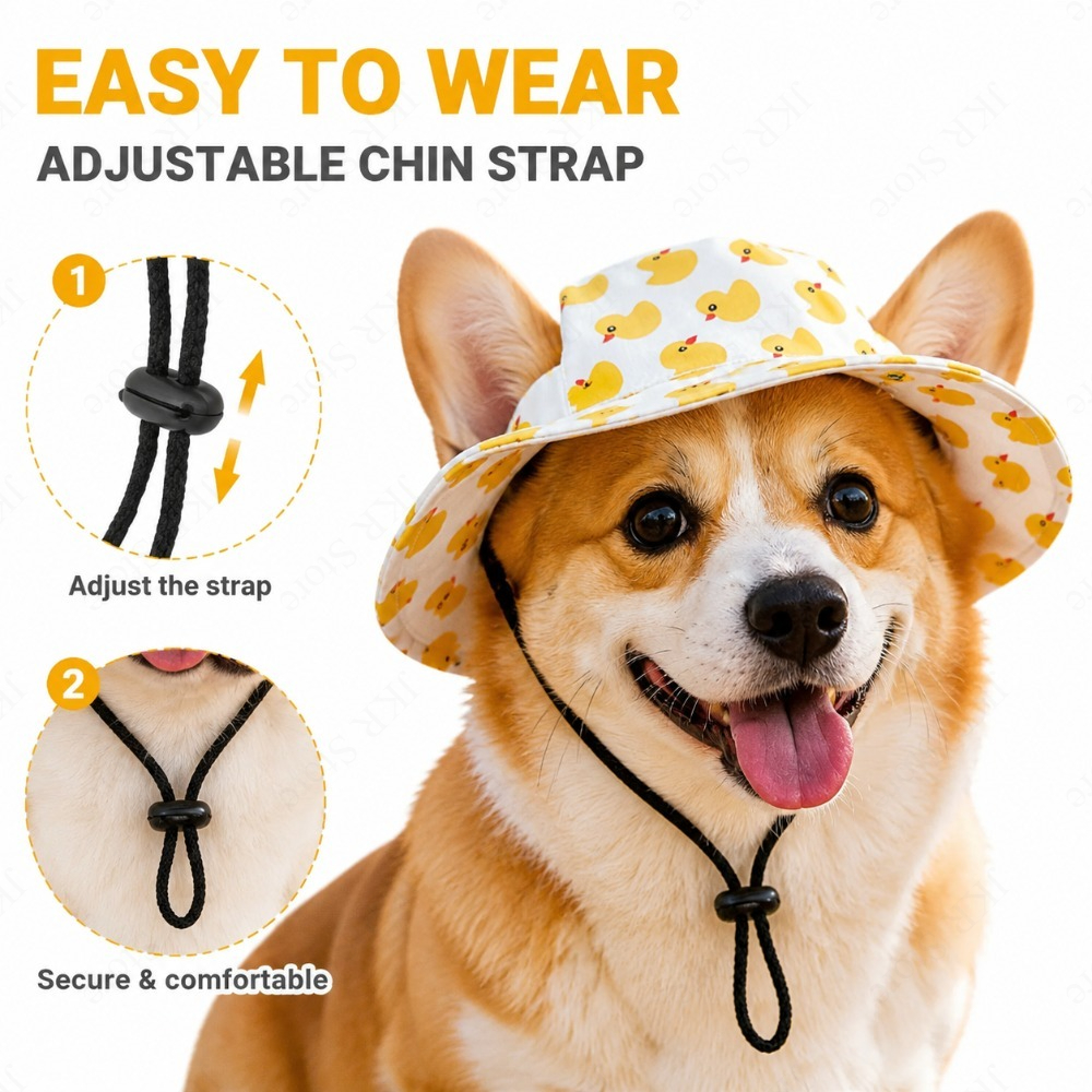 Adjustable Dog Hat Cute Print  - огляд і ціна Running Cap Lightweight