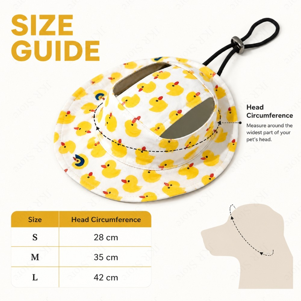Adjustable Dog Hat Cute Print  - огляд і ціна Running Cap Lightweight