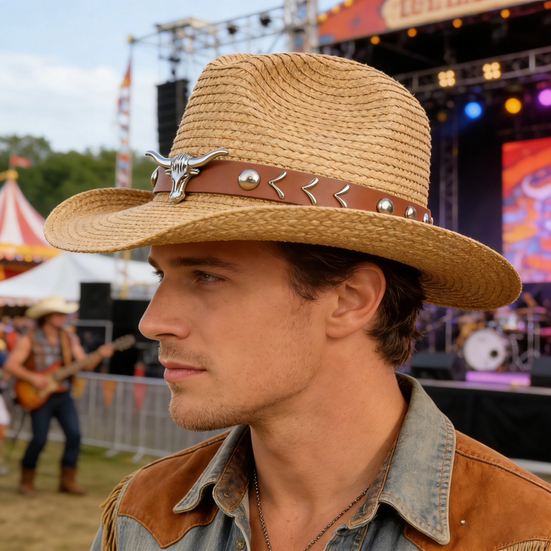 Vintage Straw Western Cowboy H - огляд і ціна Cowboy Hat Straw