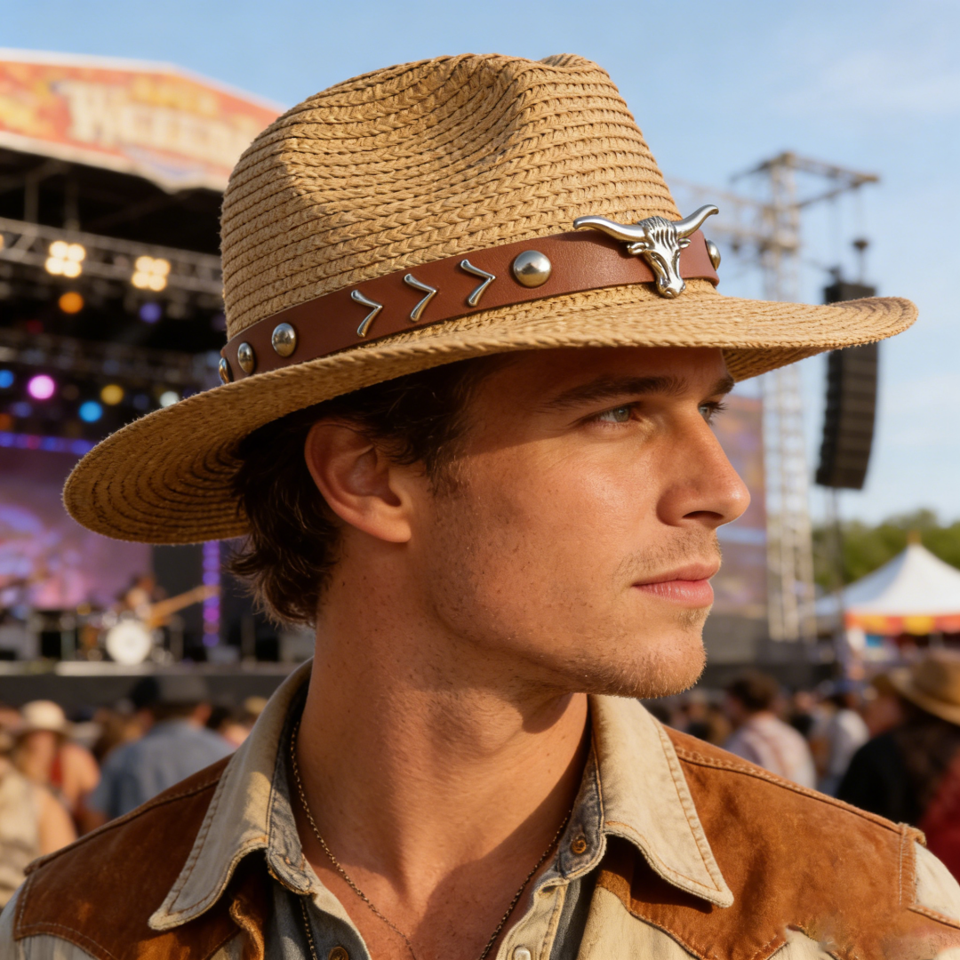 Vintage Straw Western Cowboy H - огляд і ціна Cowboy Hat Straw
