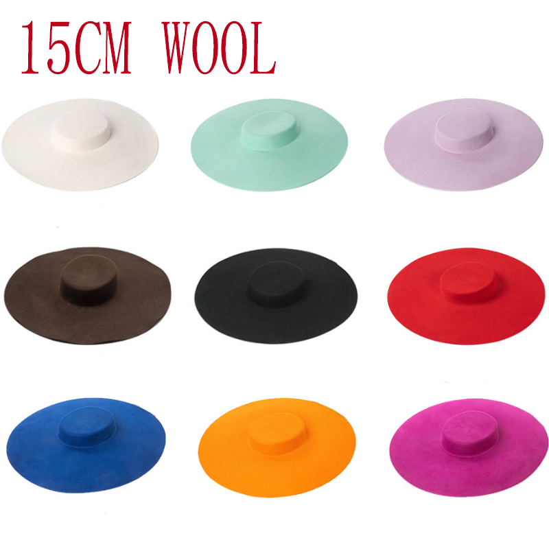 15cm WOOL wheat wide brim wool - огляд і ціна Fedora Hat Wool