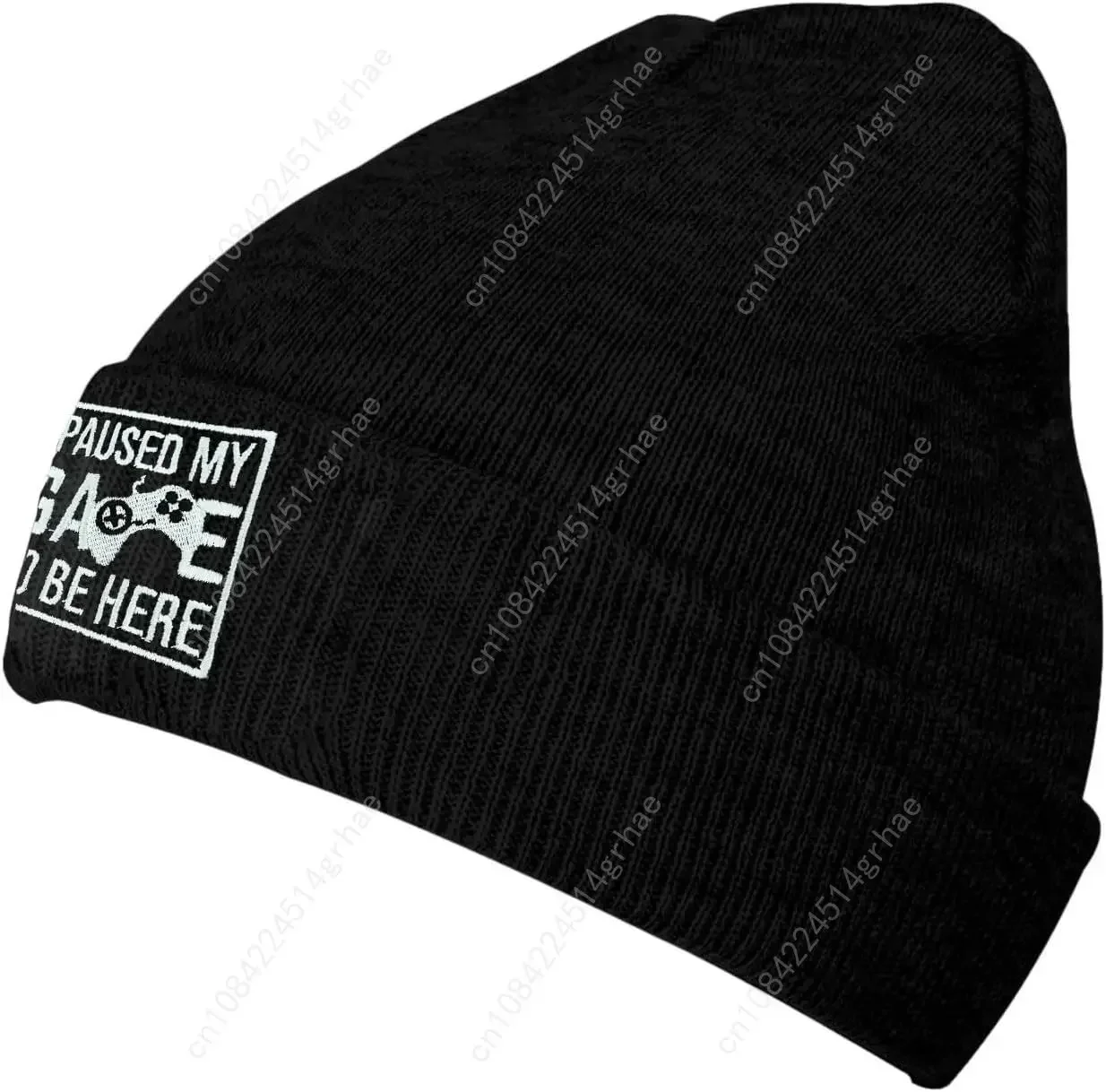 Fish Embroidery Beanie Hat Win - огляд і ціна Beanie Cuffed Knit