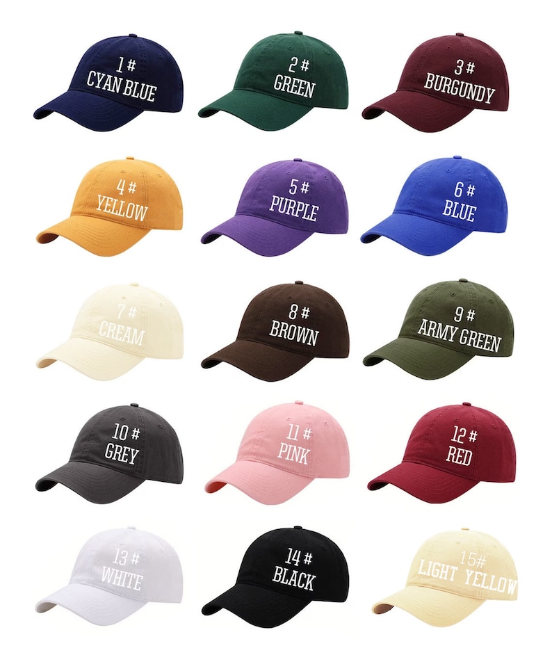Personalized Embroidered Hat C - огляд і ціна Dad Hat Cotton