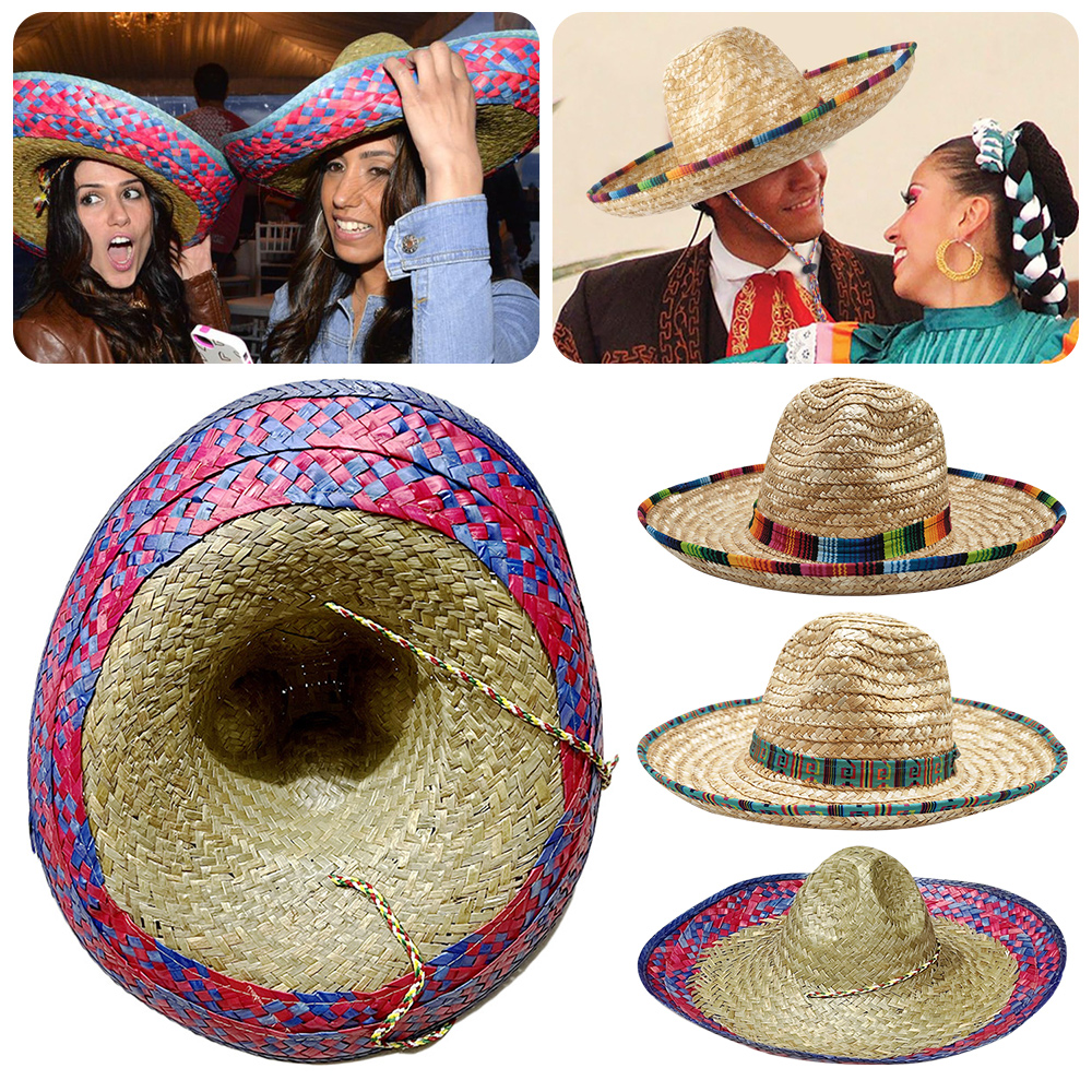 Mexican Sombrero Hat Straw Wea - огляд і ціна Sun Hat Wide Brim