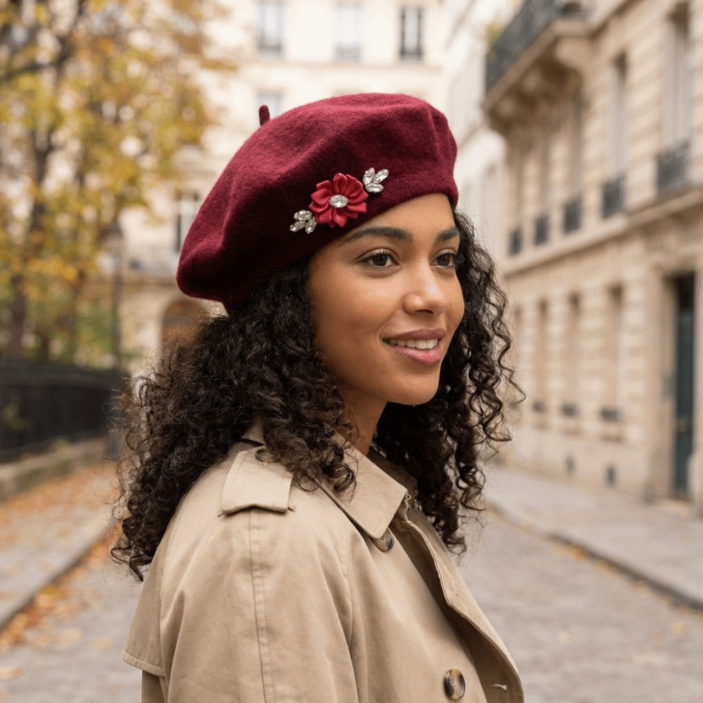 Fashion Solid Color Wool Beret - огляд і ціна Beret French Wool