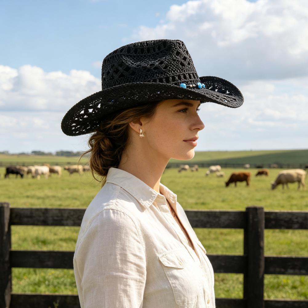 Wide Brim Cowboy Hat Comfortab - огляд і ціна Cowboy Hat Straw