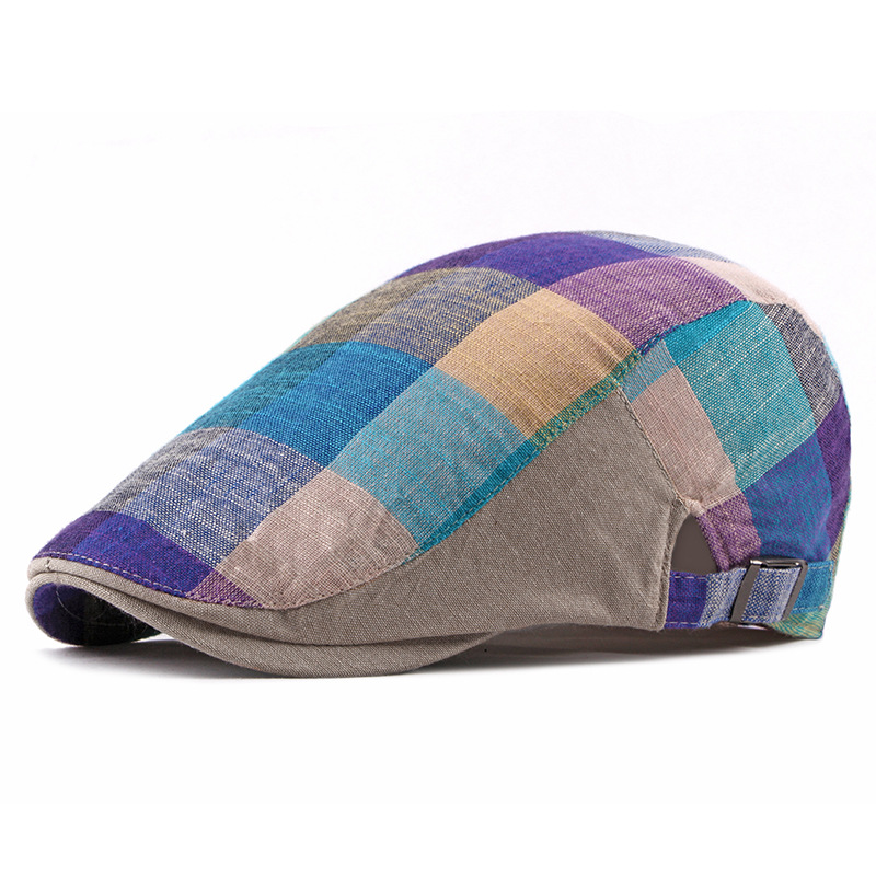 Unisex Cotton Plaid Newsboy Be - огляд і ціна Newsboy Cap Ivy
