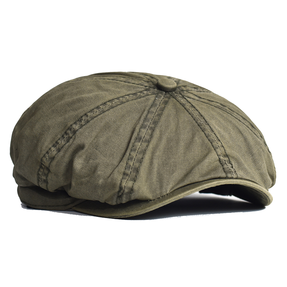 Washed Cotton Newsboy Cap Peak - огляд і ціна Newsboy Cap Ivy