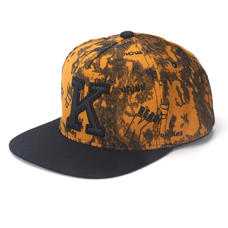 K Letter Hip Hop Baseball Caps - огляд і ціна Snapback Hat Flat