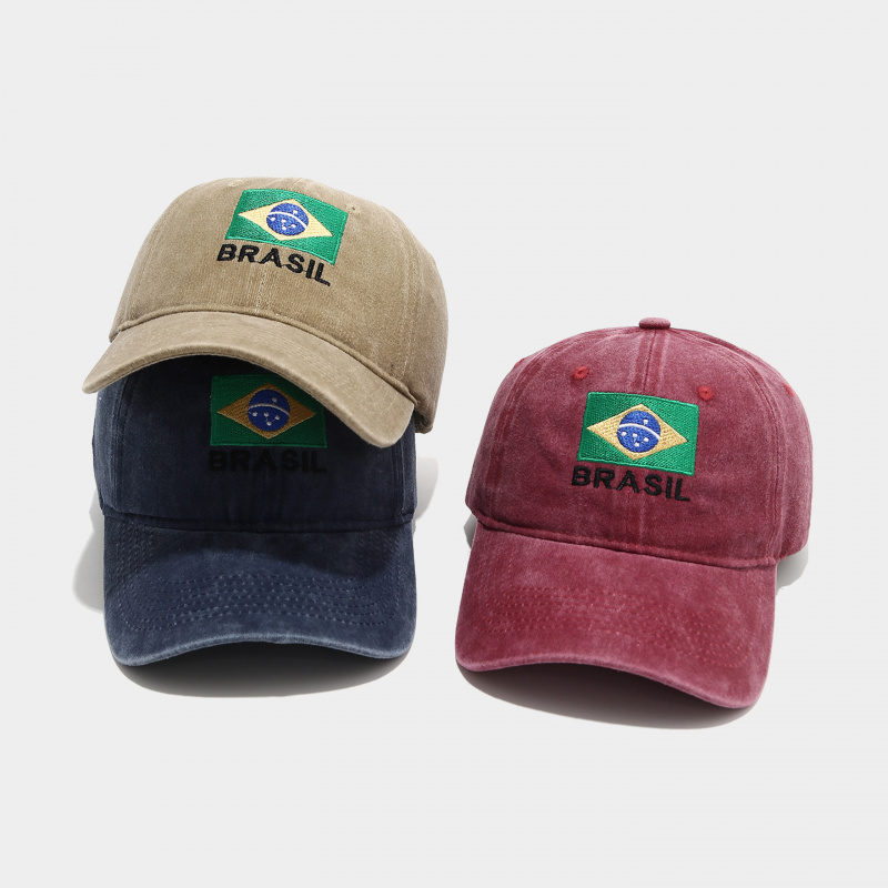 Vintage Brazil Flag BRASIL Let - огляд і ціна Dad Hat Cotton