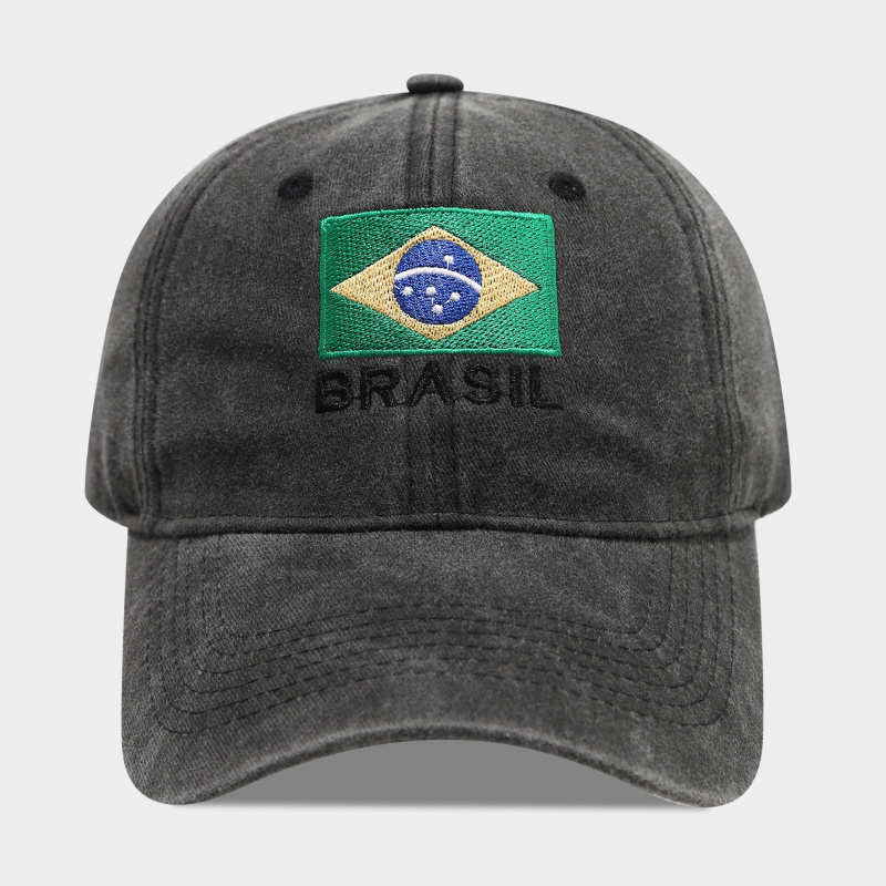 Vintage Brazil Flag BRASIL Let - огляд і ціна Dad Hat Cotton